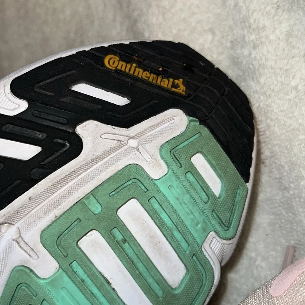 Adidas Women's pink and green Sneakers